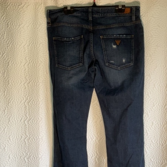Guess Blue Boyfriend Jeans with Distressed Details - Picture 4 of 10